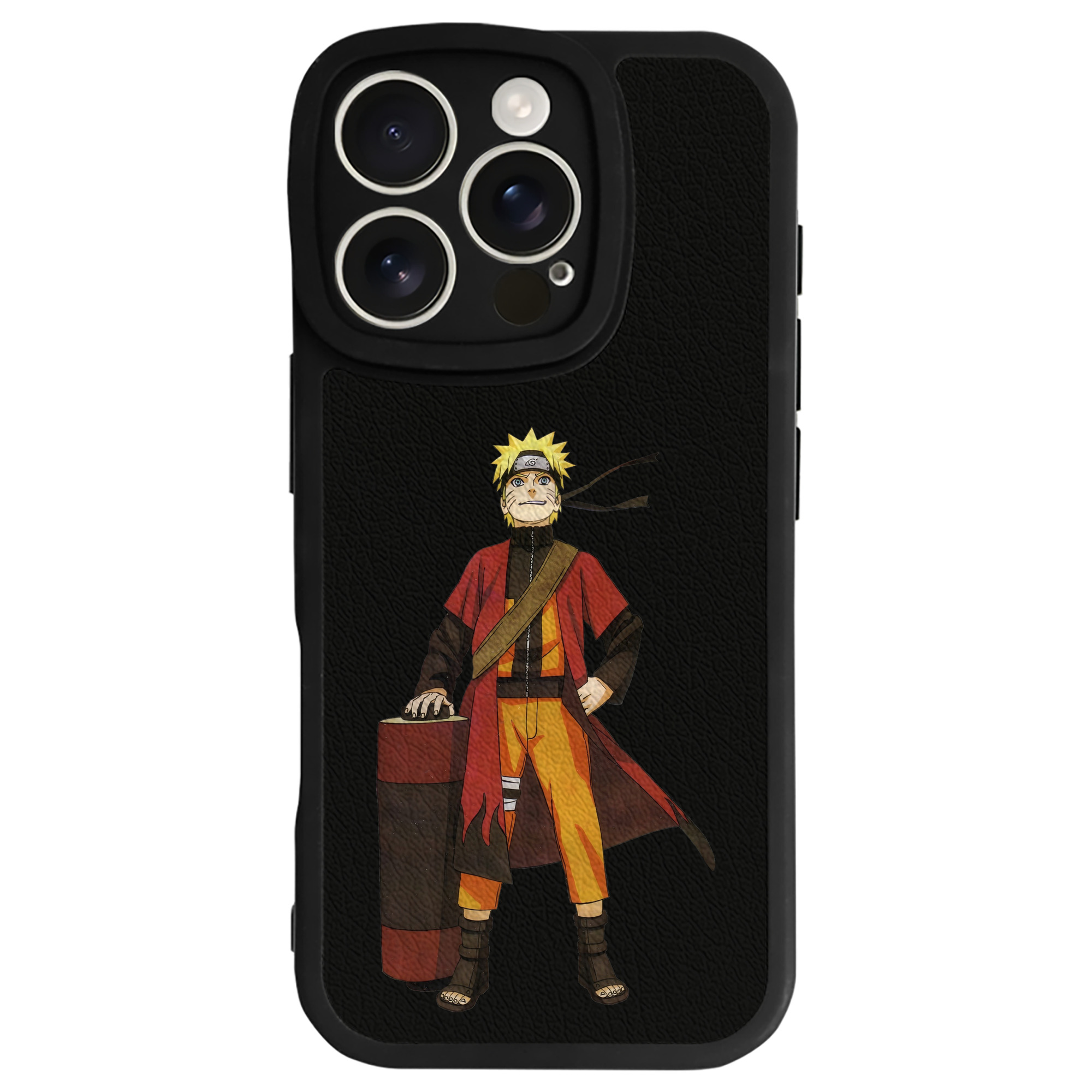 （画像用） NARUTO -ナルト- うずまき ナルト Uzumaki Naruto 【iPhone 16シリーズ対応】シリコンスマホケース（レザー調） 材質：シリコン
